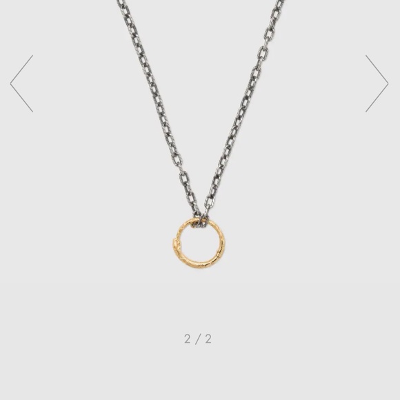Men's Gucci Snake ring pendant necklace in gold - Picture 3 of 3